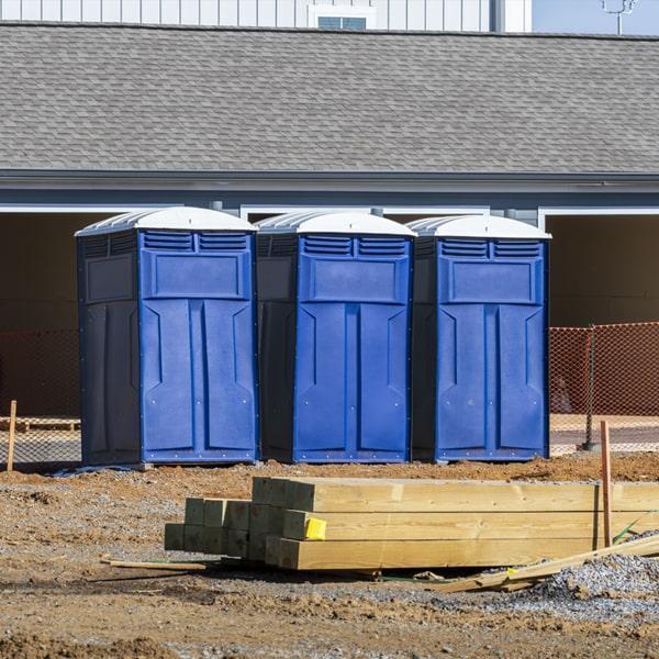 Heavy-duty construction site porta potty in Ocala, Florida